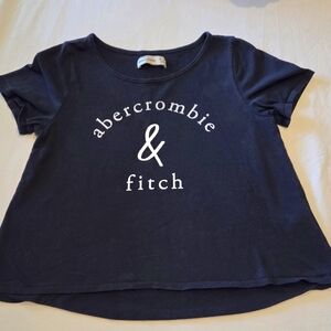 Abercrombie Kids Navy Short Sleeve Logo Tee